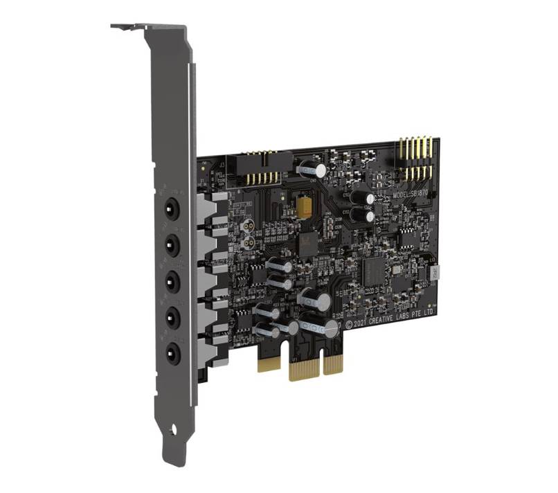 Tarjeta de sonido PCIe Creative Sound Blaster Audigy Fx v2 - SB1870 FX V2 - Tarjeta de sonido PCIe Creative Sound Blaster Audigy Fx v2 - SB1870 FX V2 -